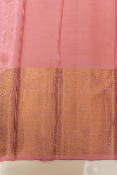 Pastel blue stripes pure Kanchipuram silk saree