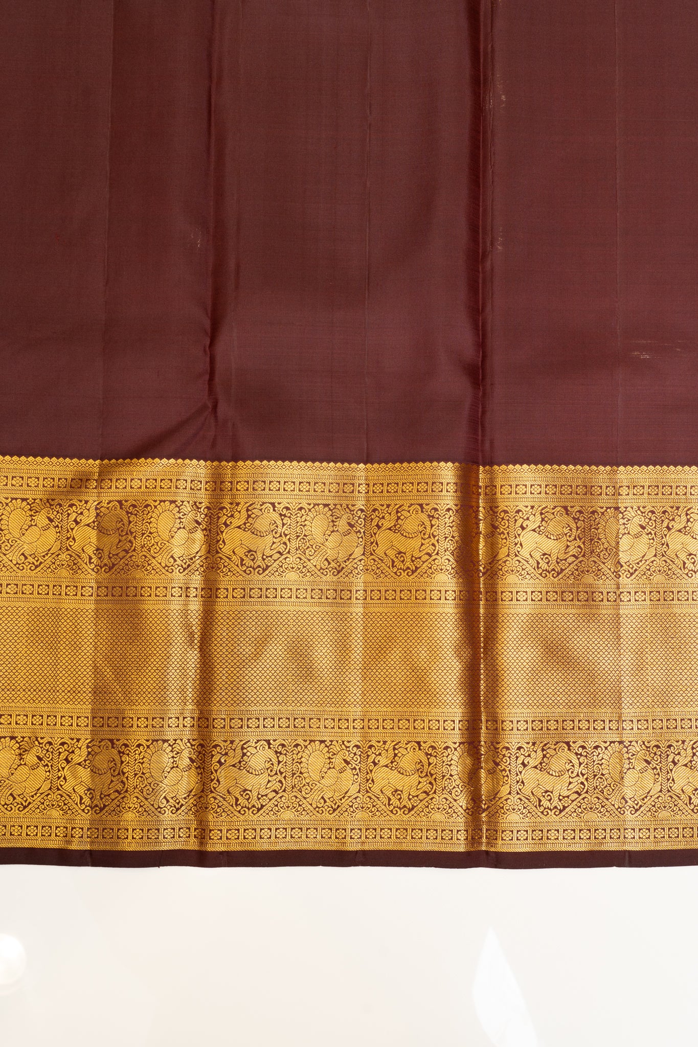 Mauve pink and Jamun traditional pure Kanchipuram silk saree