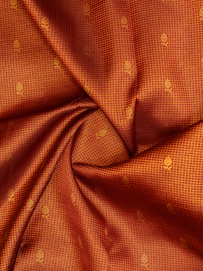 Maroon traditional Kanchipuram silk saree