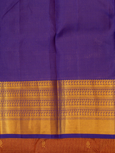 Maroon traditional Kanchipuram silk saree