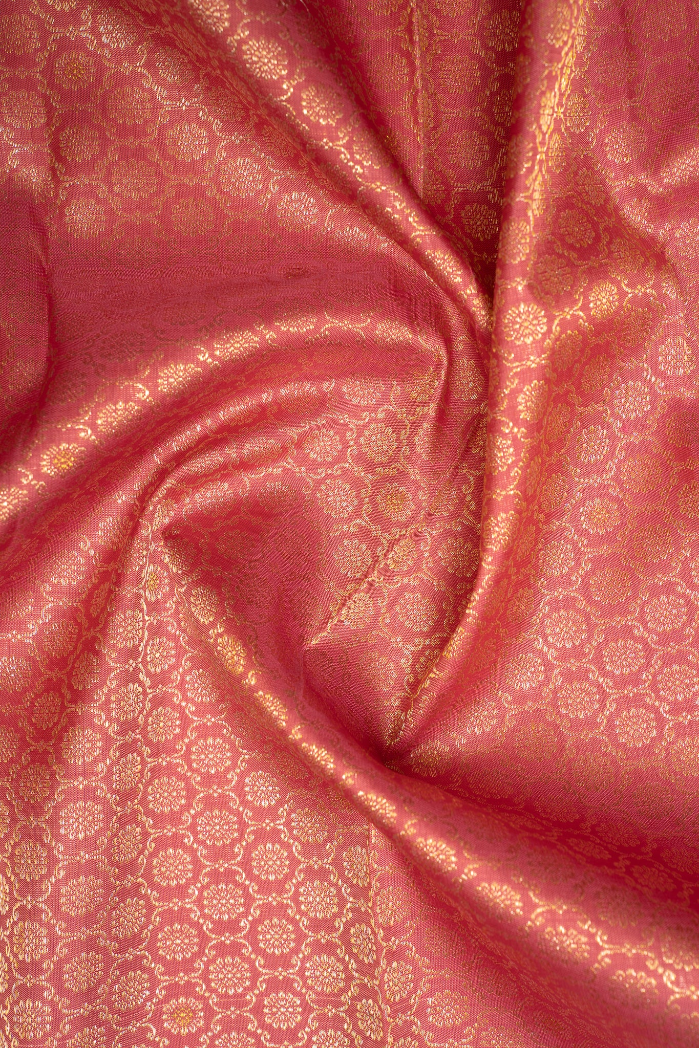 Rouge Pink Brocade Pure Kanchipuram Silk Saree - Clio Silks