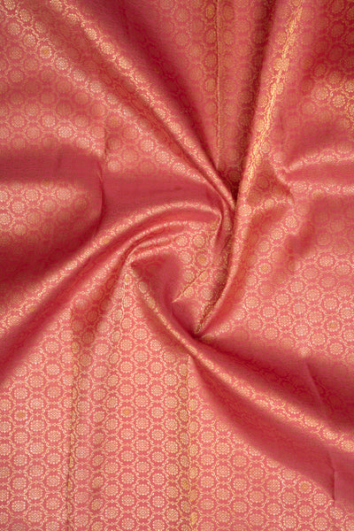 Rouge Pink Brocade  golden zari patterns