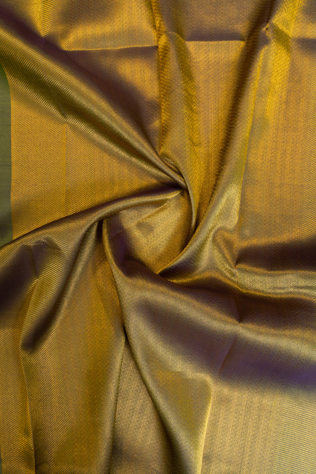 Parrot green printed pure kanjivaram silk saree