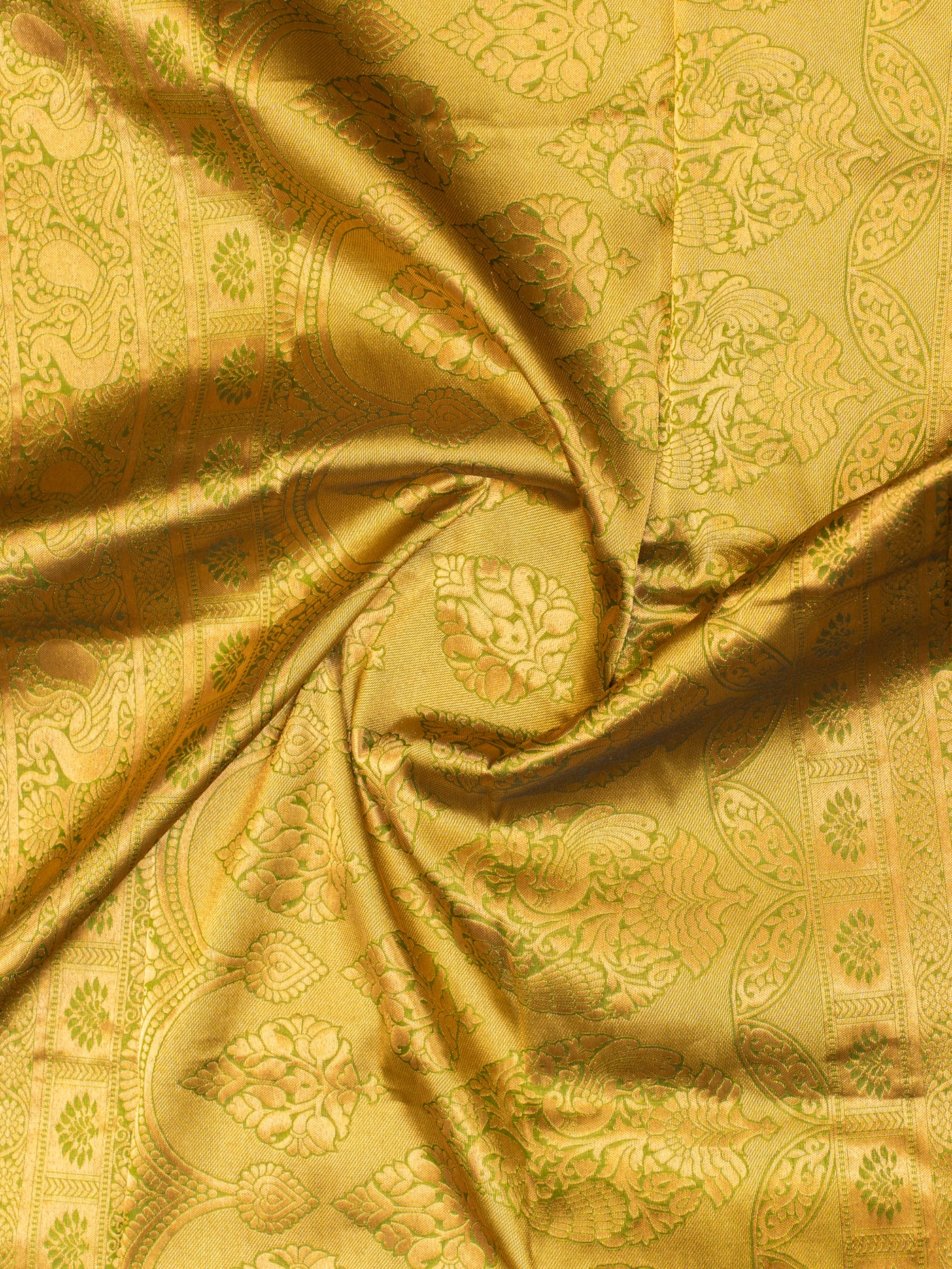 Mehendi green Kanchipuram silk saree