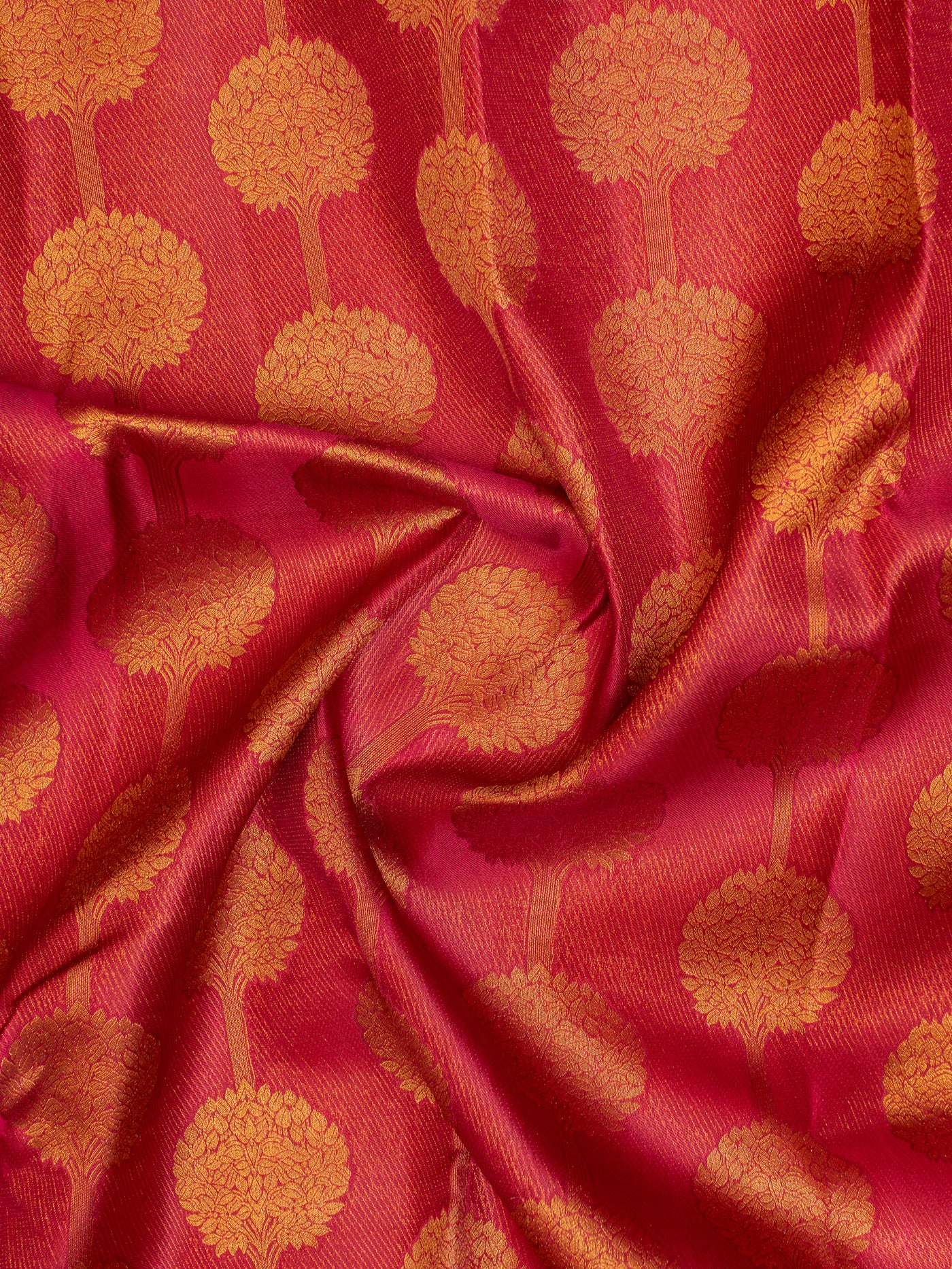 Magenta brocade Kanchipuram silk saree