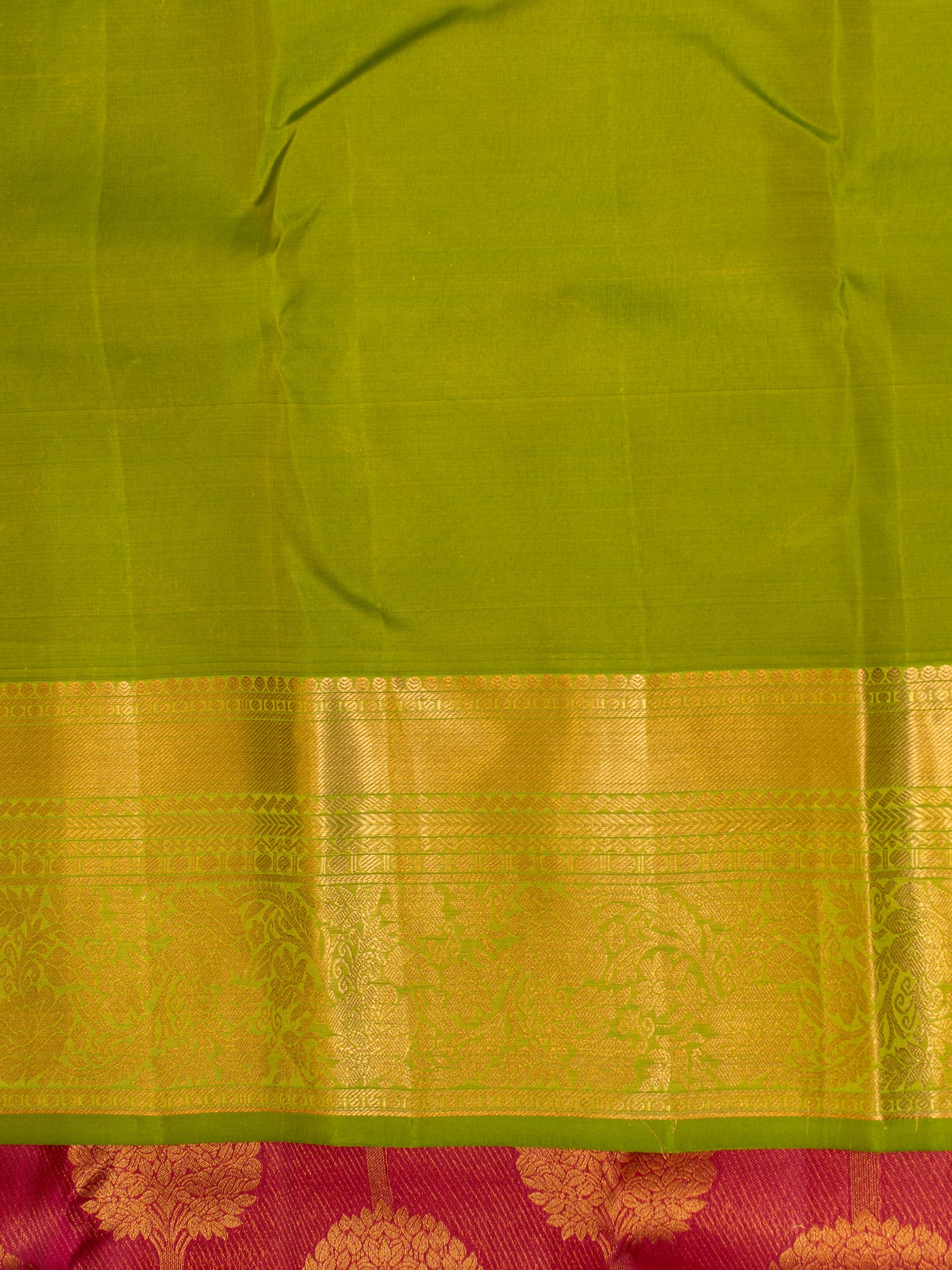 Magenta brocade Kanchipuram silk saree