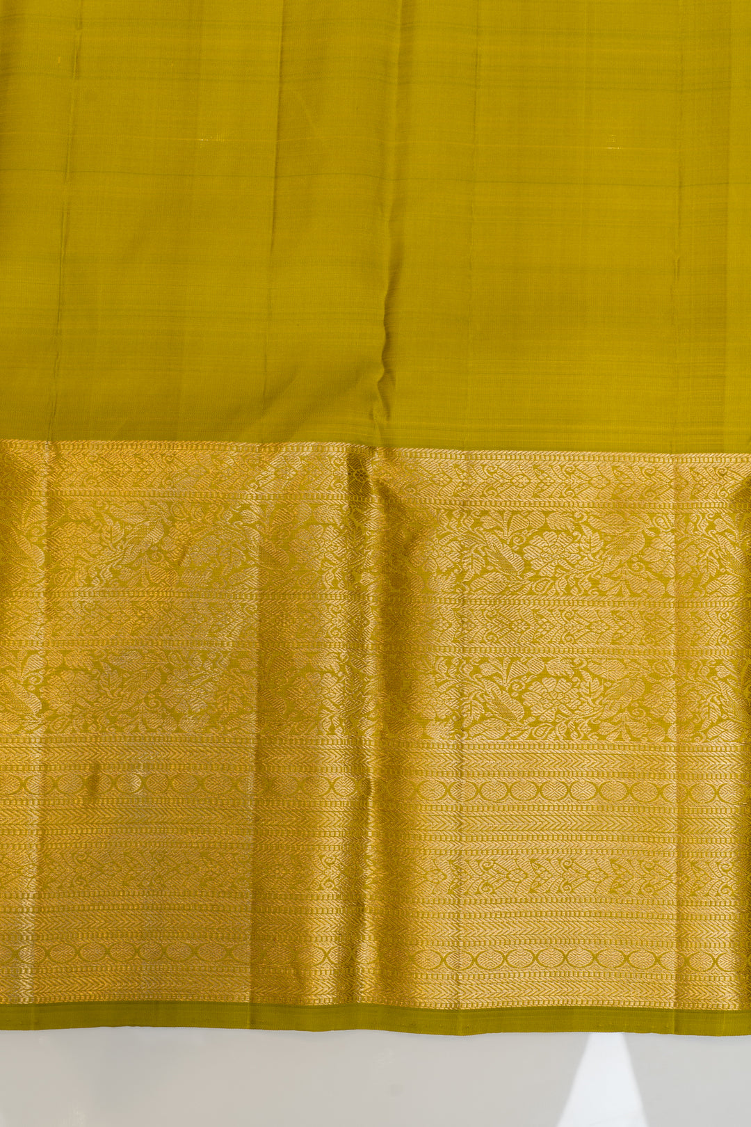 Mehendi green pure Kanchipuram silk saree
