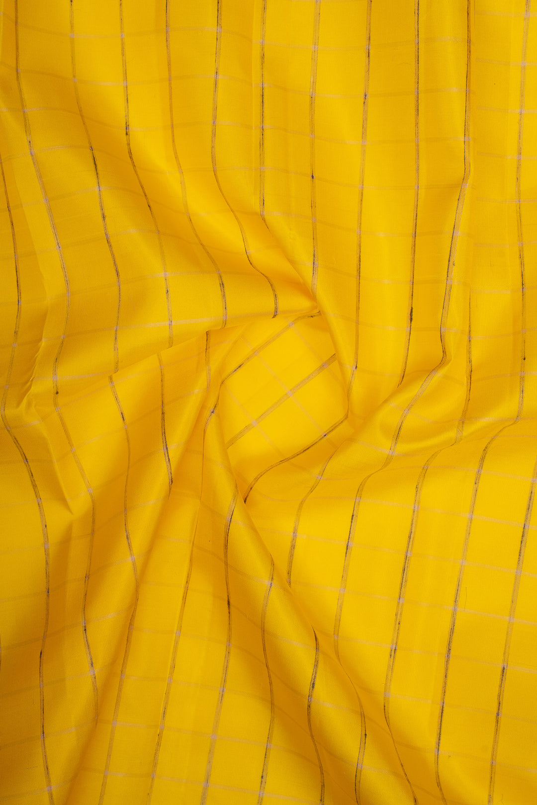 Yellow and Beige Pure Dupion Kanchipuram Silk Saree