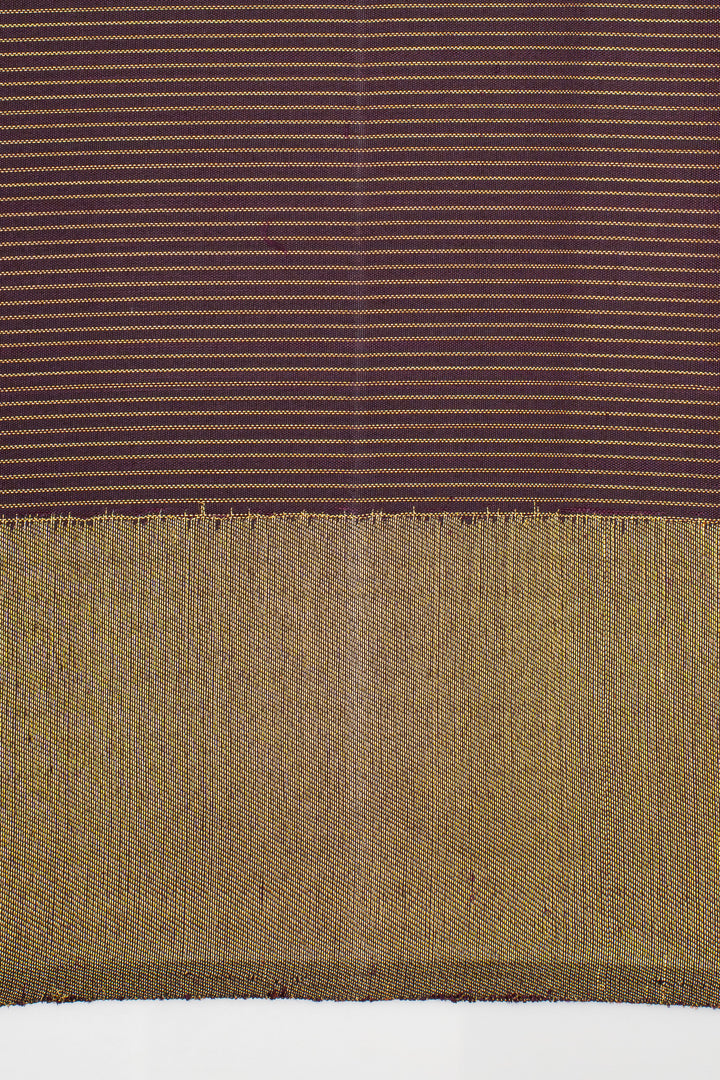 Dark Purple Zari Checks 8 Kol Pure Kanchipuram Silk Saree