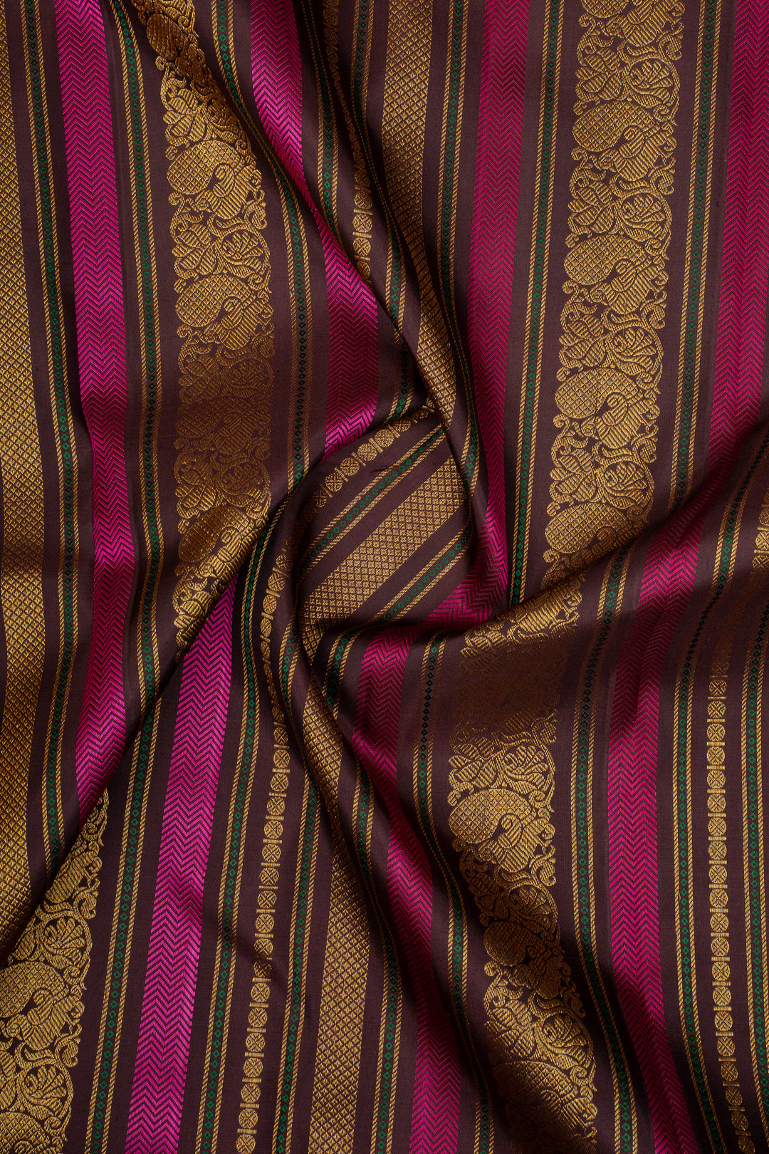 Mustard Traditional Pure Kanchipuram Silk Saree