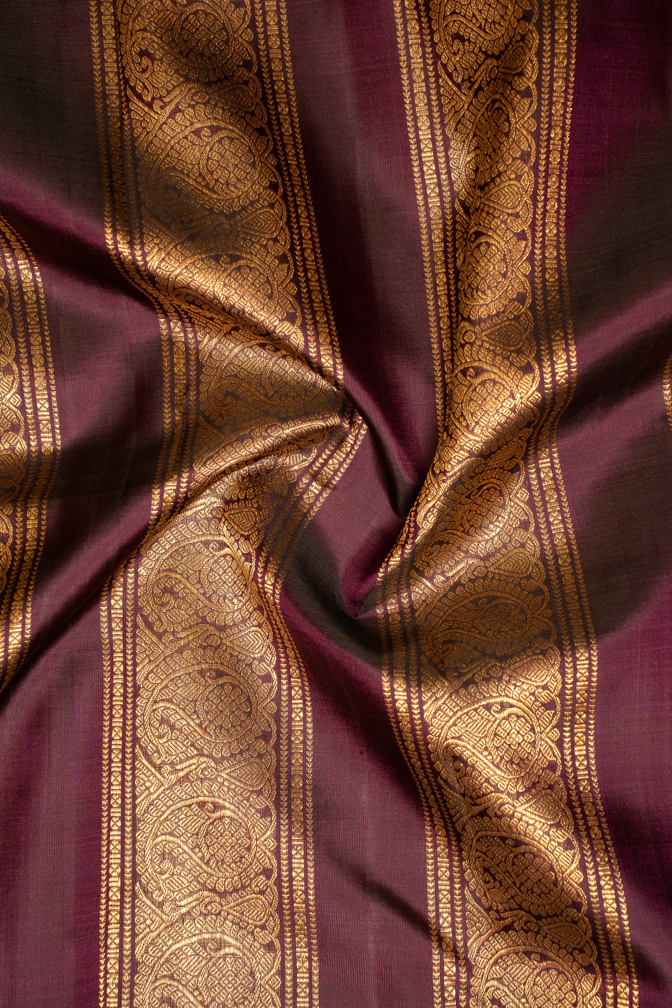Mint Green and Jamun Purple Pure Kanchipuram Silk Saree - Clio Silks