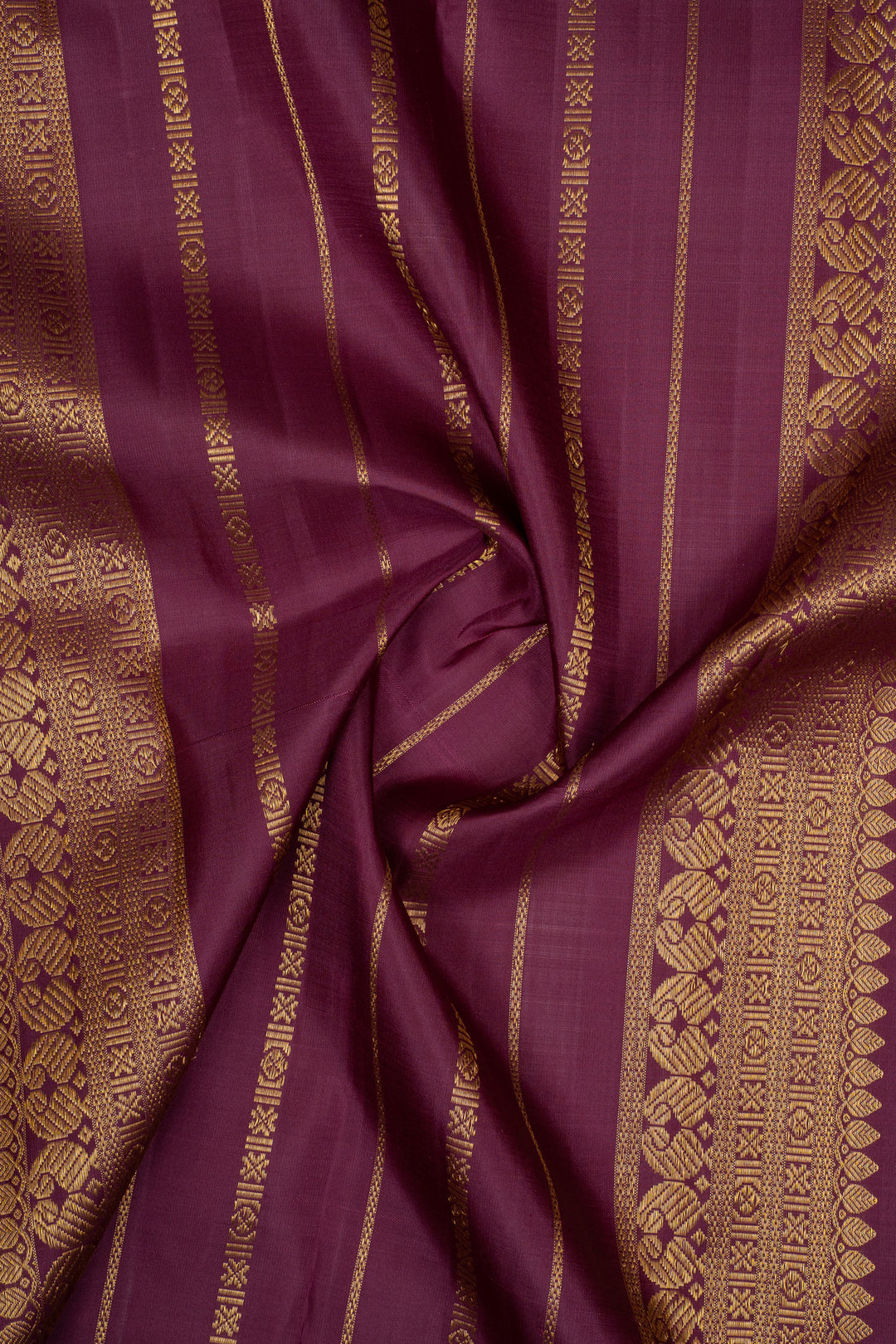Sampanga green and purple traditional pure kanchipuram silk saree