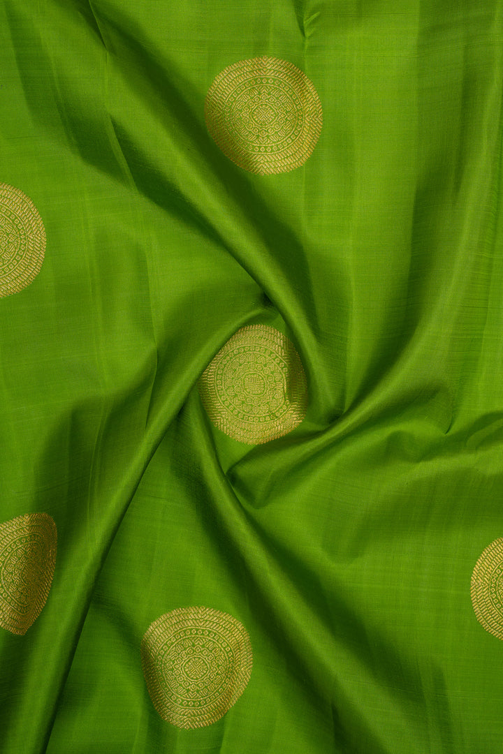 Sampanga green and purple traditional pure kanchipuram silk saree