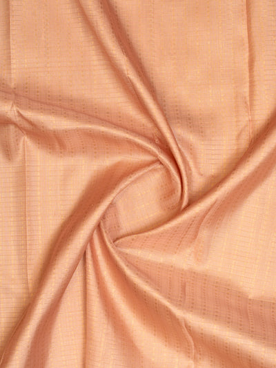 Pastel Pink Zari Checks Buttis Traditional Kanjivaram Silk Saree