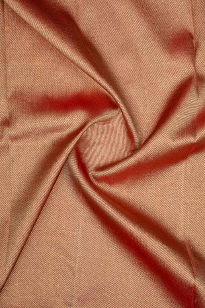 Champagne Gold Brocade Pure Kanchipuram Silk Saree