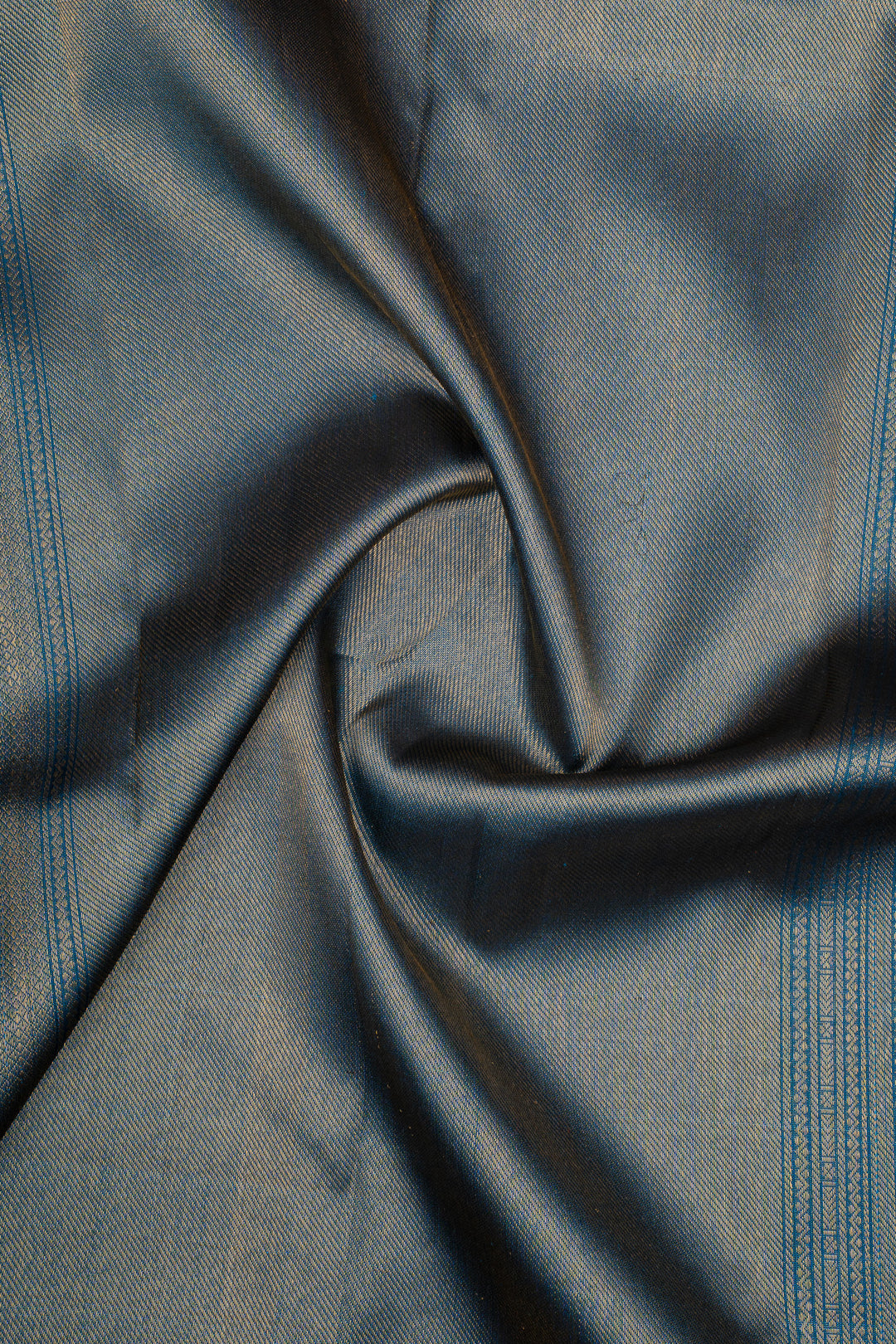 Peacock Blue Traditional Pure Kanchipuram Silk Saree
