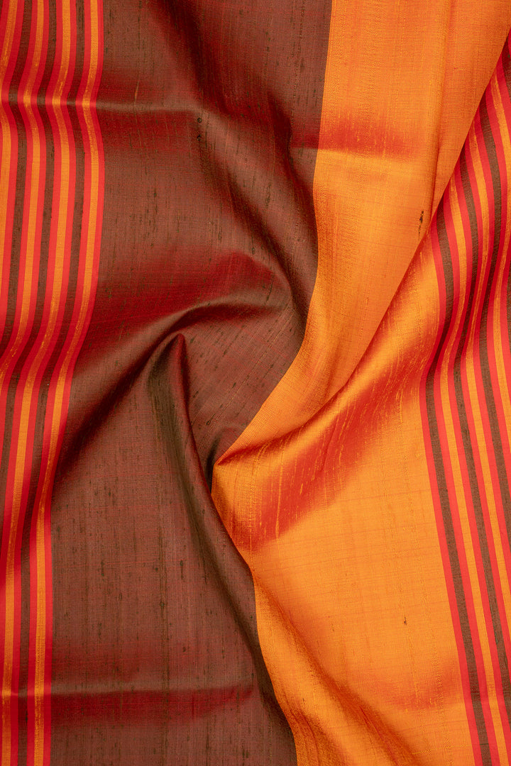 Red Threadwork Pure Soft Silk Saree
