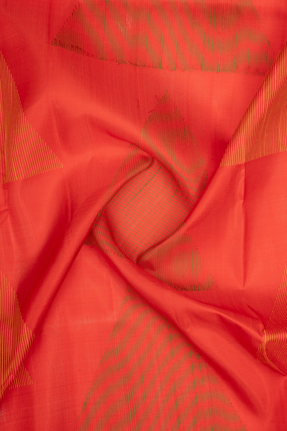 Red Threadwork Pure Soft Silk Saree