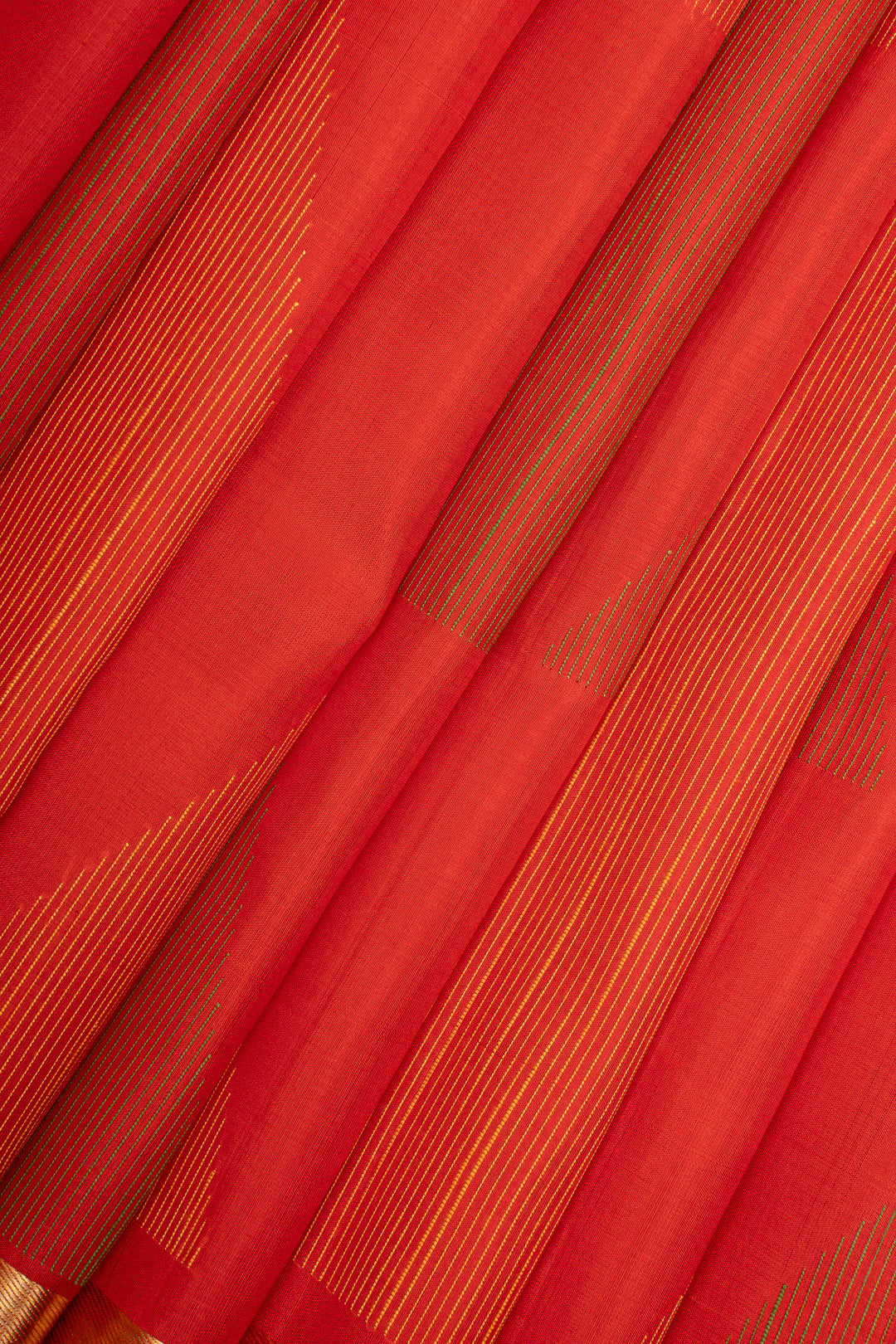Red Threadwork Pure Soft Silk Saree