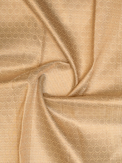 Off White Zari Checks Pure Traditional Kanjivaram Silk Saree