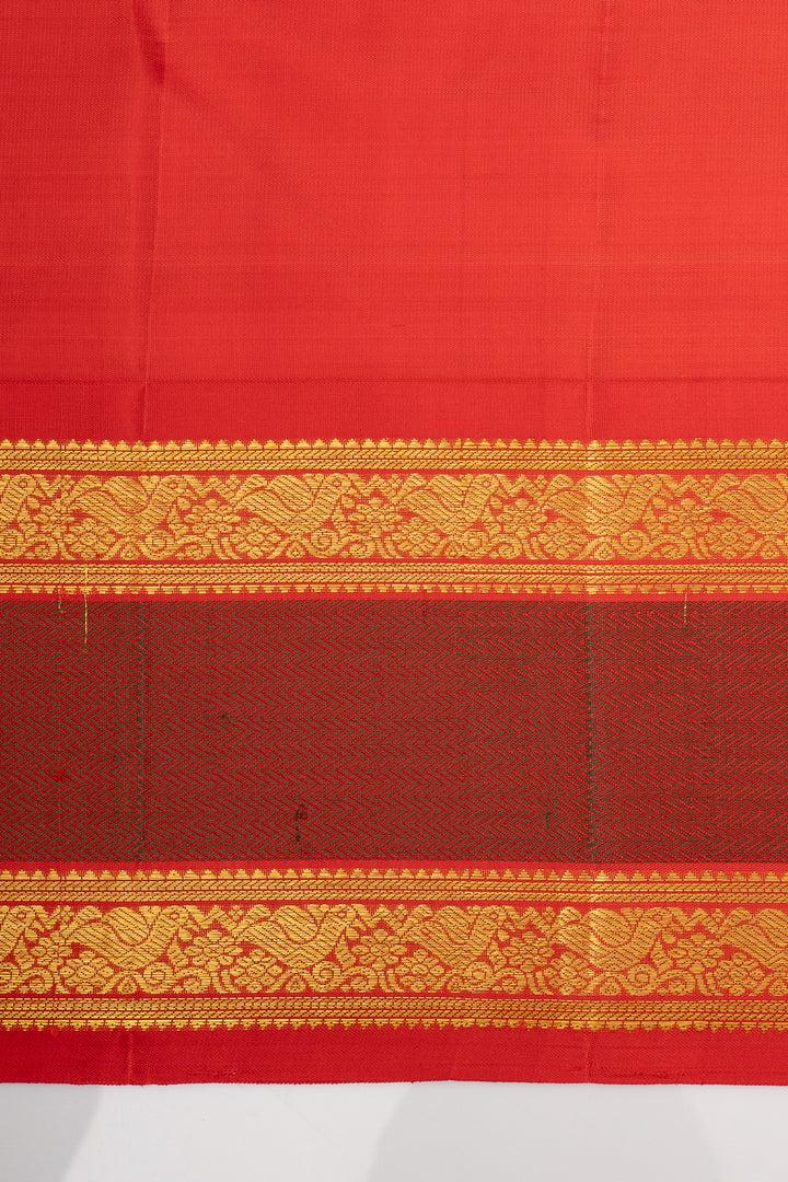 Purple Zari Checks Pure Kanchipuram Silk Saree