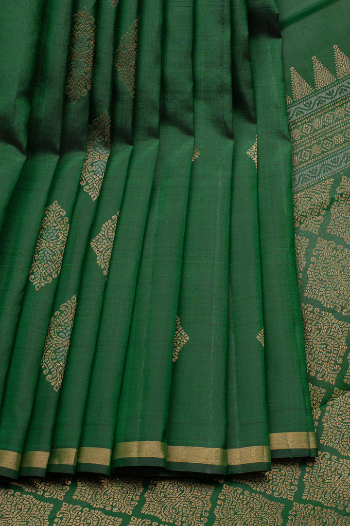 Green Traditional Pure Soft Silk Saree