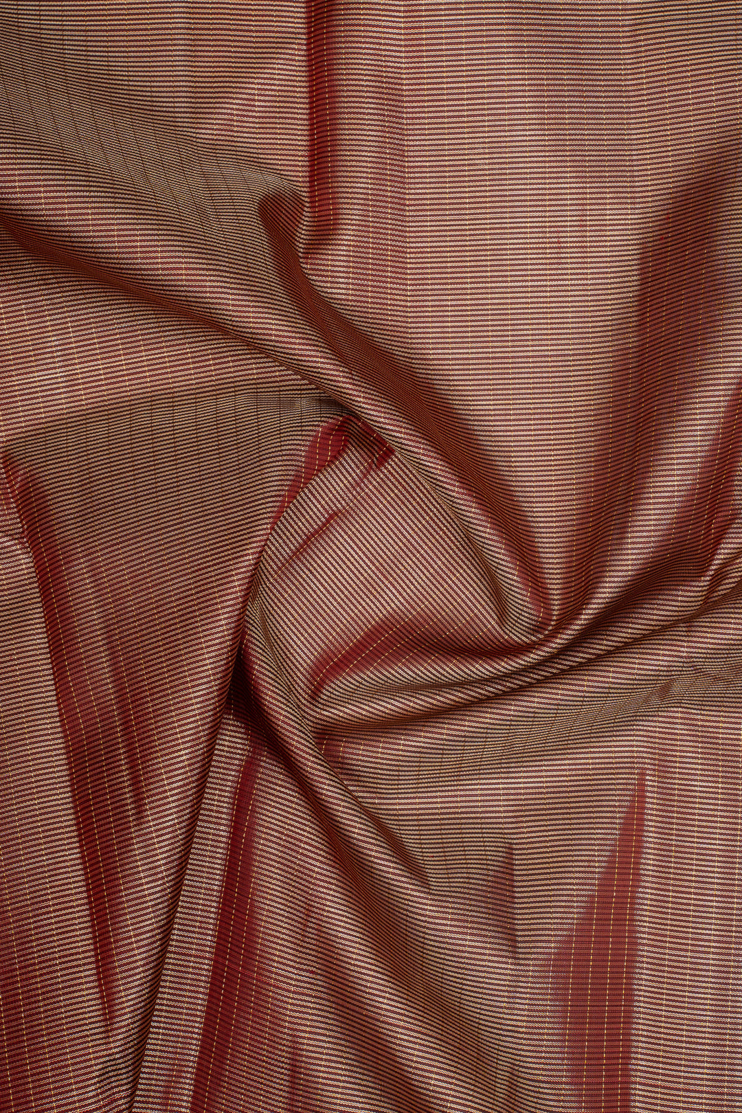 Maroon Stripes Pure Kanchipuram Silk Saree