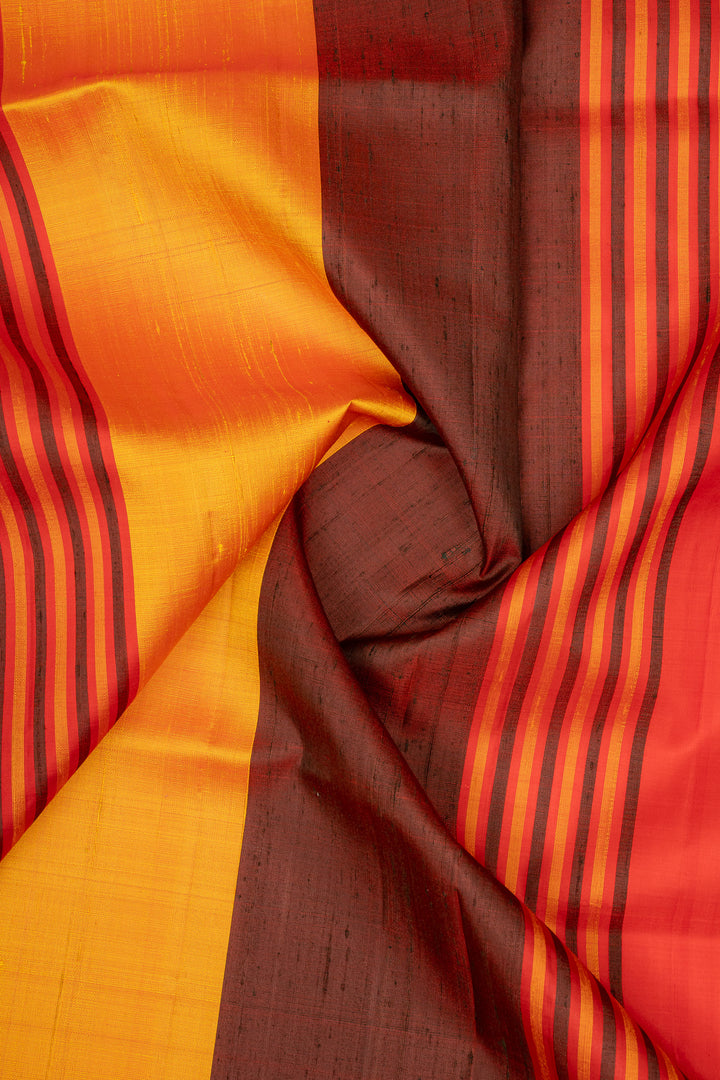Red Brocade Pure Soft Silk Saree