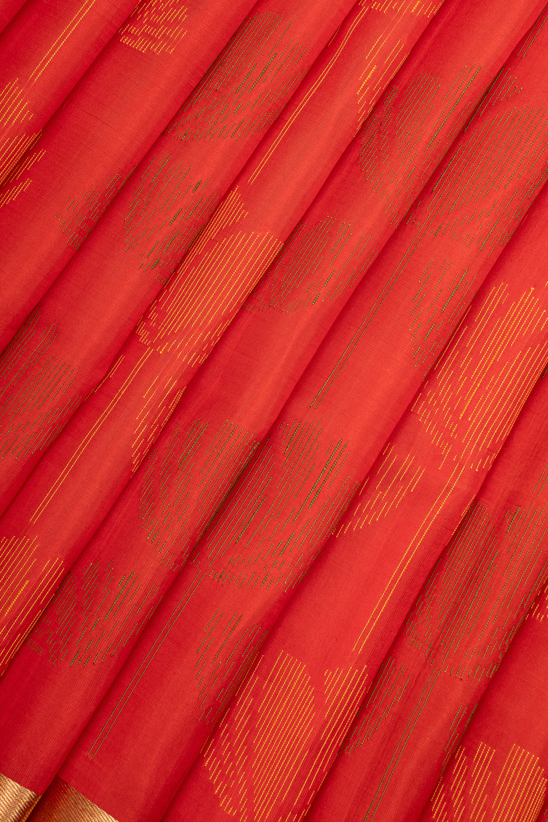 Red Brocade Pure Soft Silk Saree