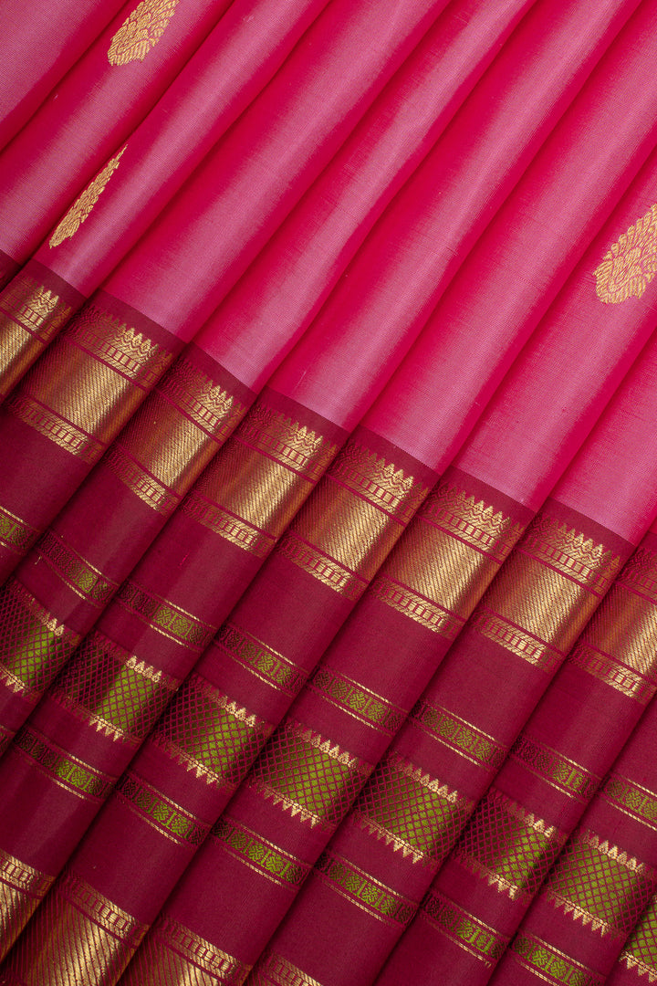 Pink Traditional Pure Kanchipuram Silk Saree