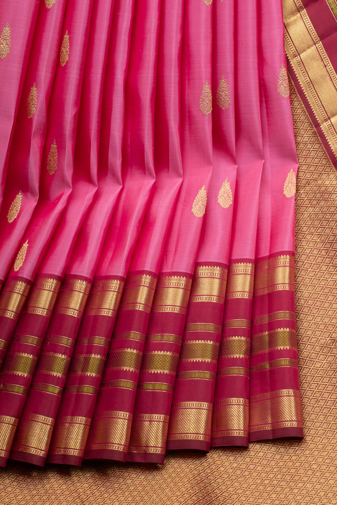Pink Traditional Pure Kanchipuram Silk Saree