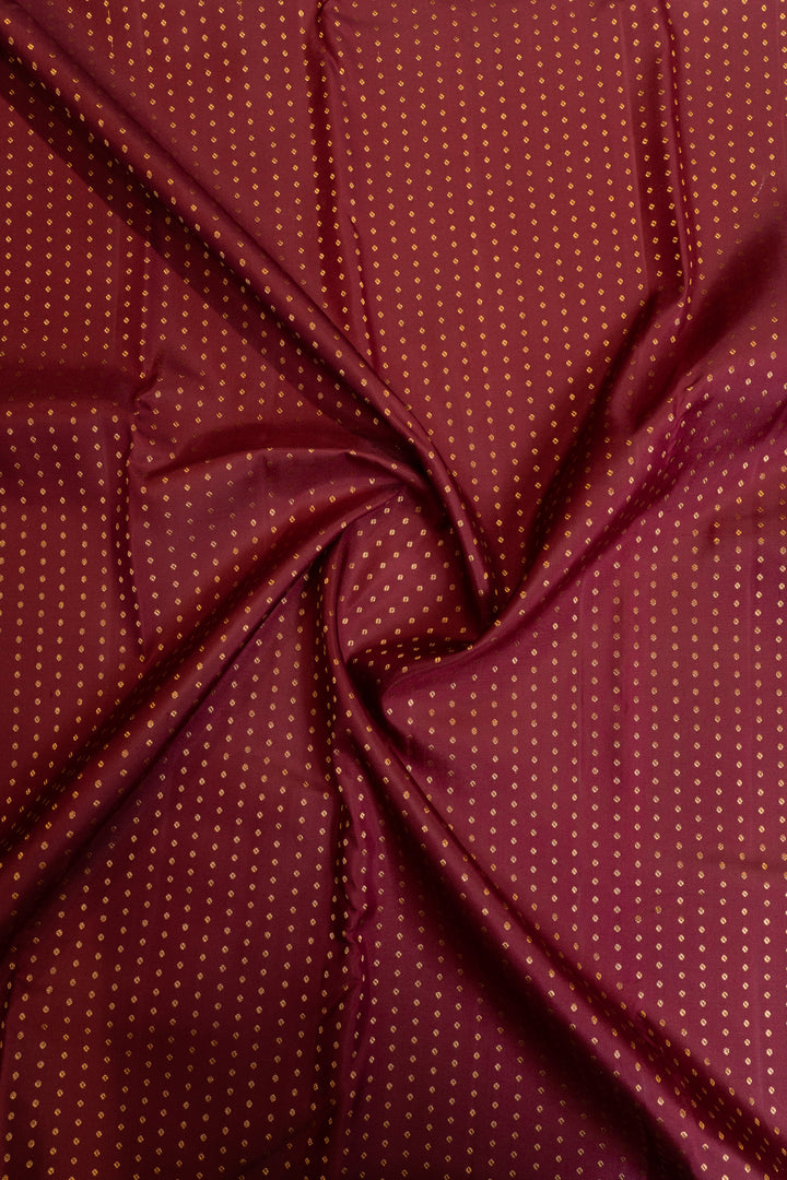 Maroon lakshadeepam pure Kanchipuram silk saree