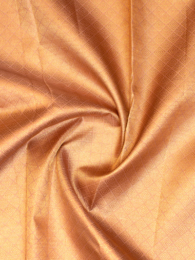 Dusty Pink Zari Checks Buttis Pure Kanjivaram Traditional Silk Saree