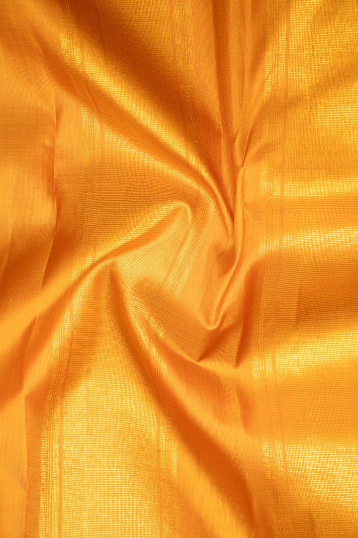 Bottle Green and Mustard Pure Kanchipuram Silk Saree - Clio Silks