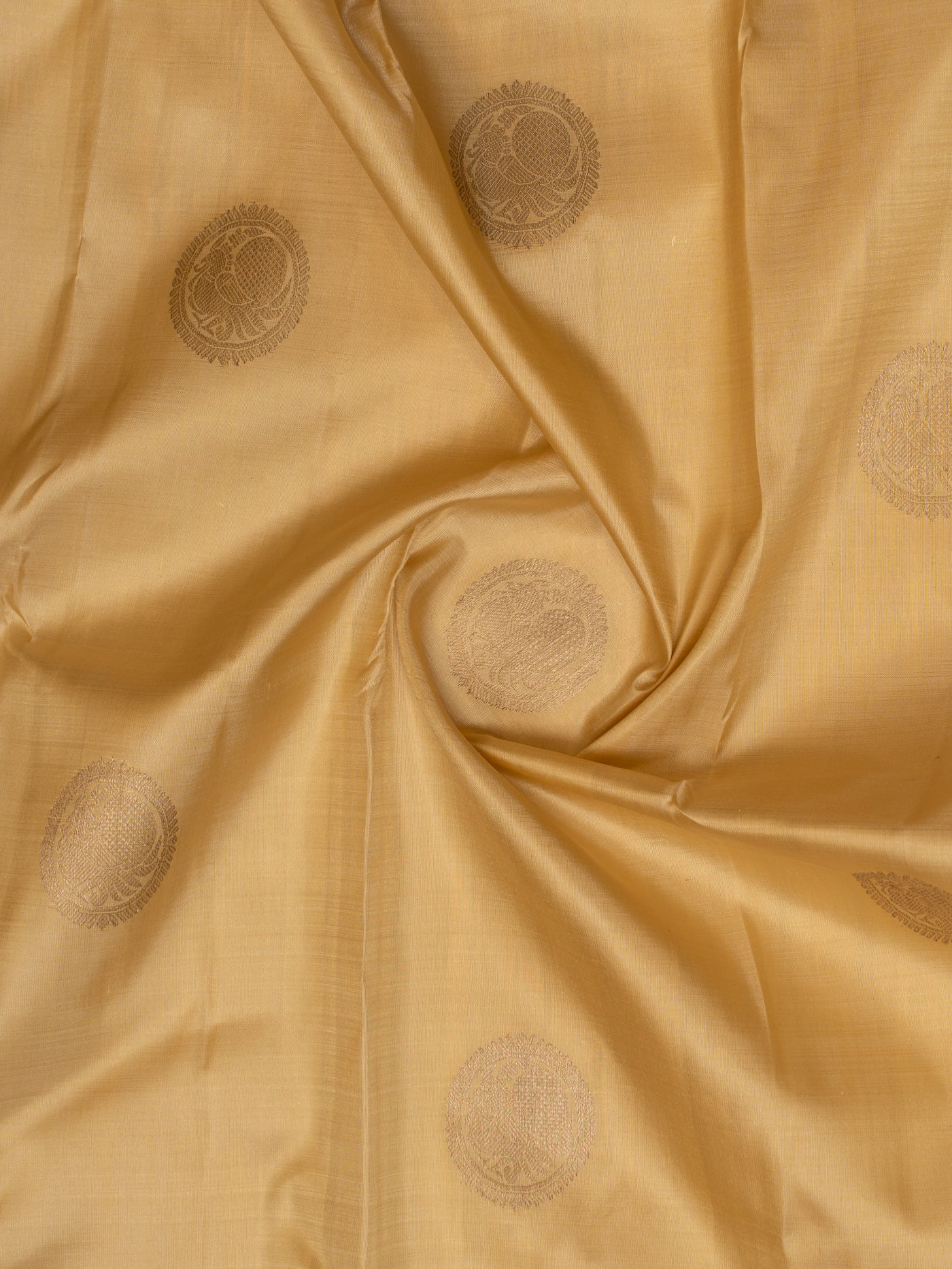 Off white traditional pure Kanchipuram silk saree