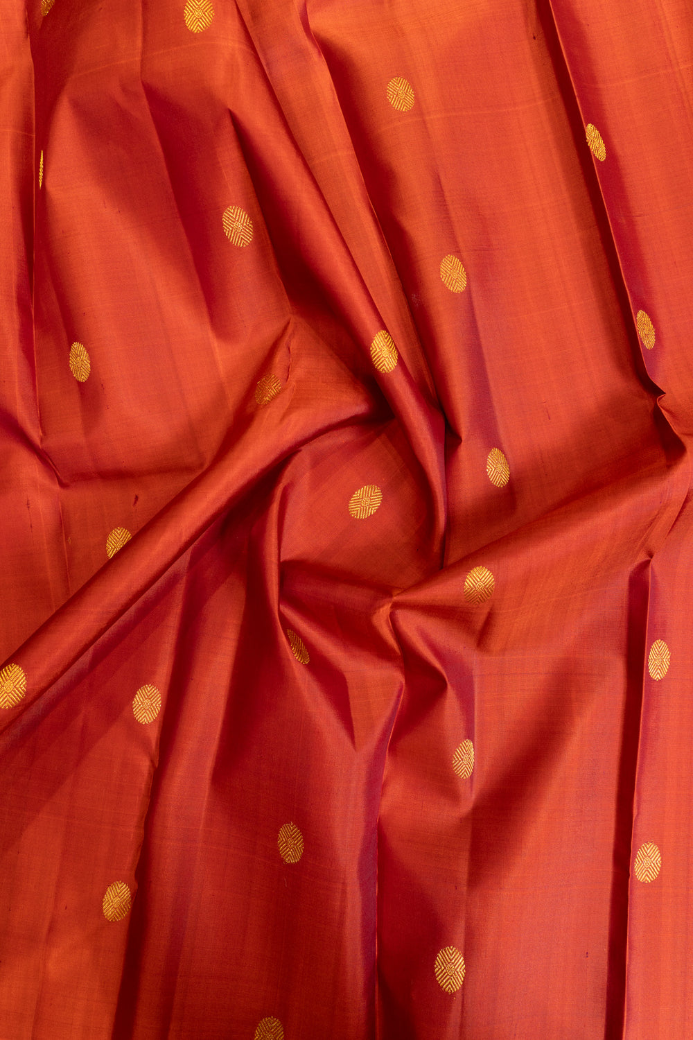 Rust maroon stripes border pure Kanchipuram silk saree