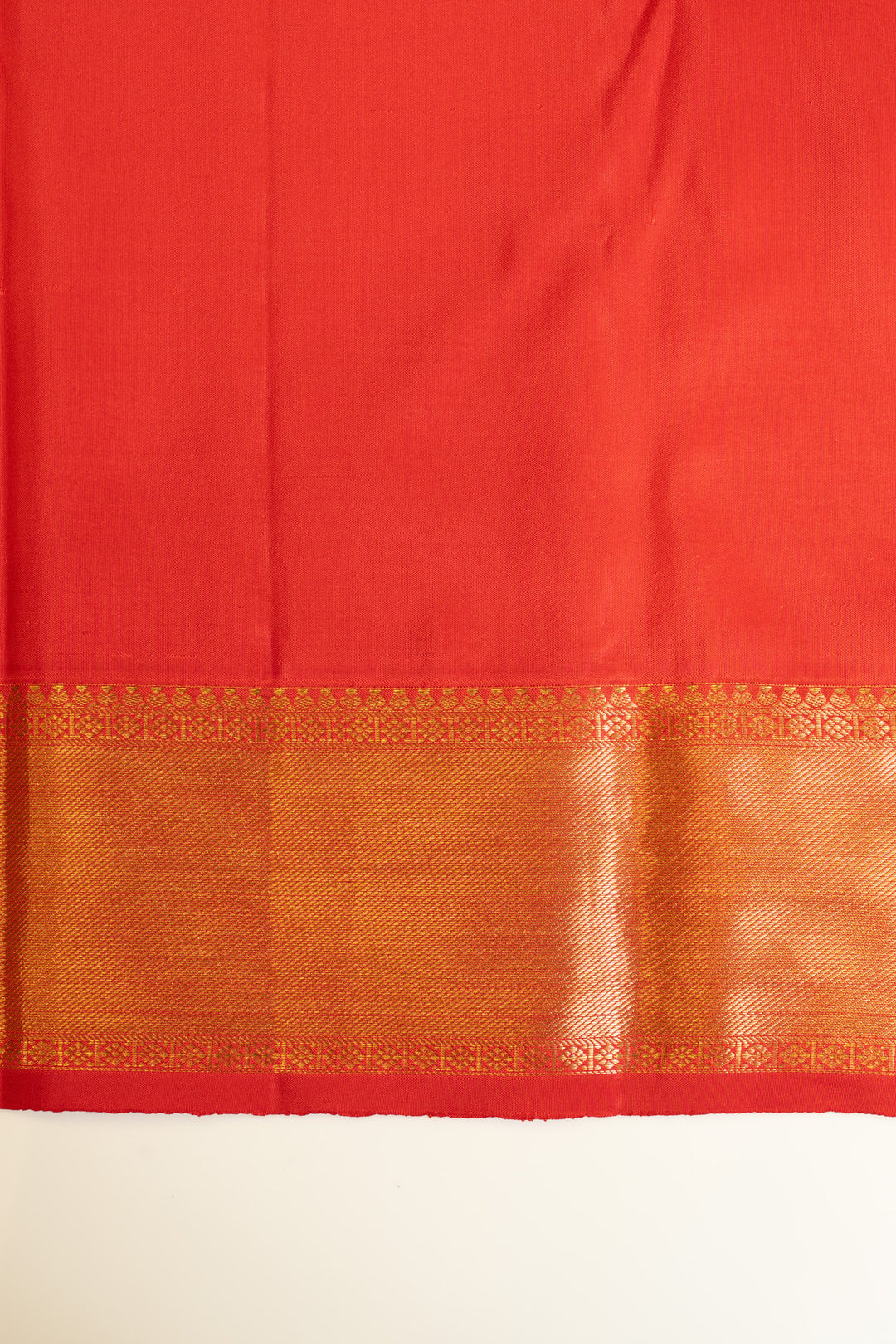 Red zari brocade pure Kanchipuram silk saree