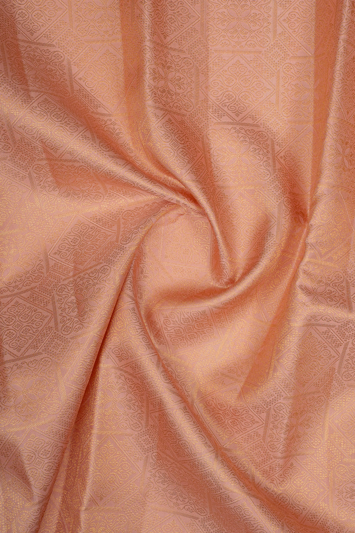 Baby Pink Brocade Pure Kanchipuram Silk Saree
