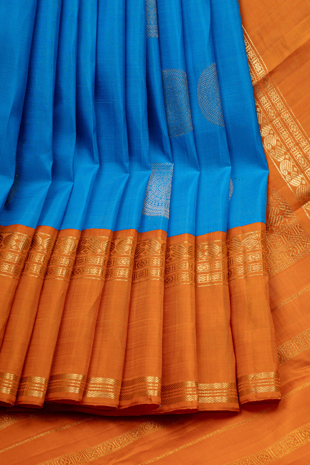 Blue Traditional Pure Kanchipuram Silk Saree