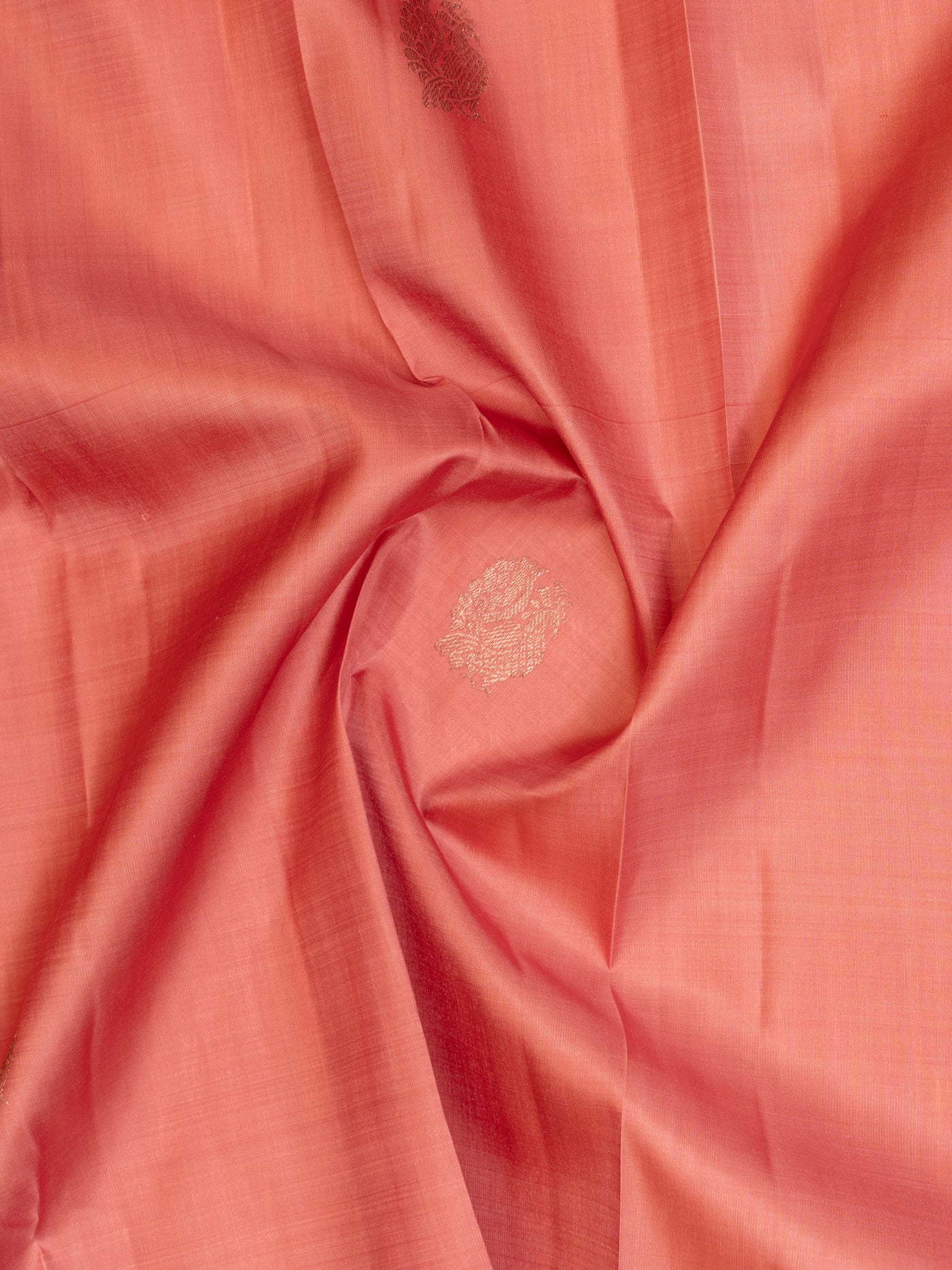 Rouge pink traditional pure Kanchipuram silk saree