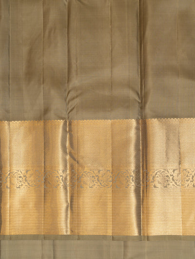 Seal Grey Pure Kanchipuram Silk Saree