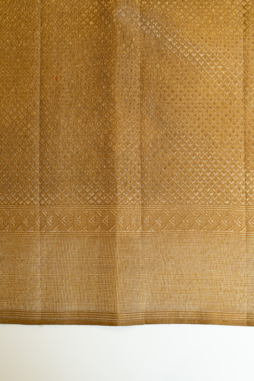 Sand beige kasuti pure Kanchipuram silk saree