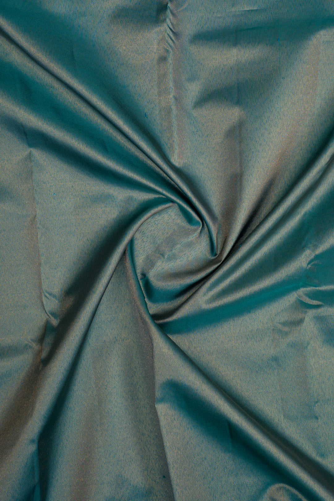 Peacock Blue Temple Brocade Pure Kanchipuram Silk Saree