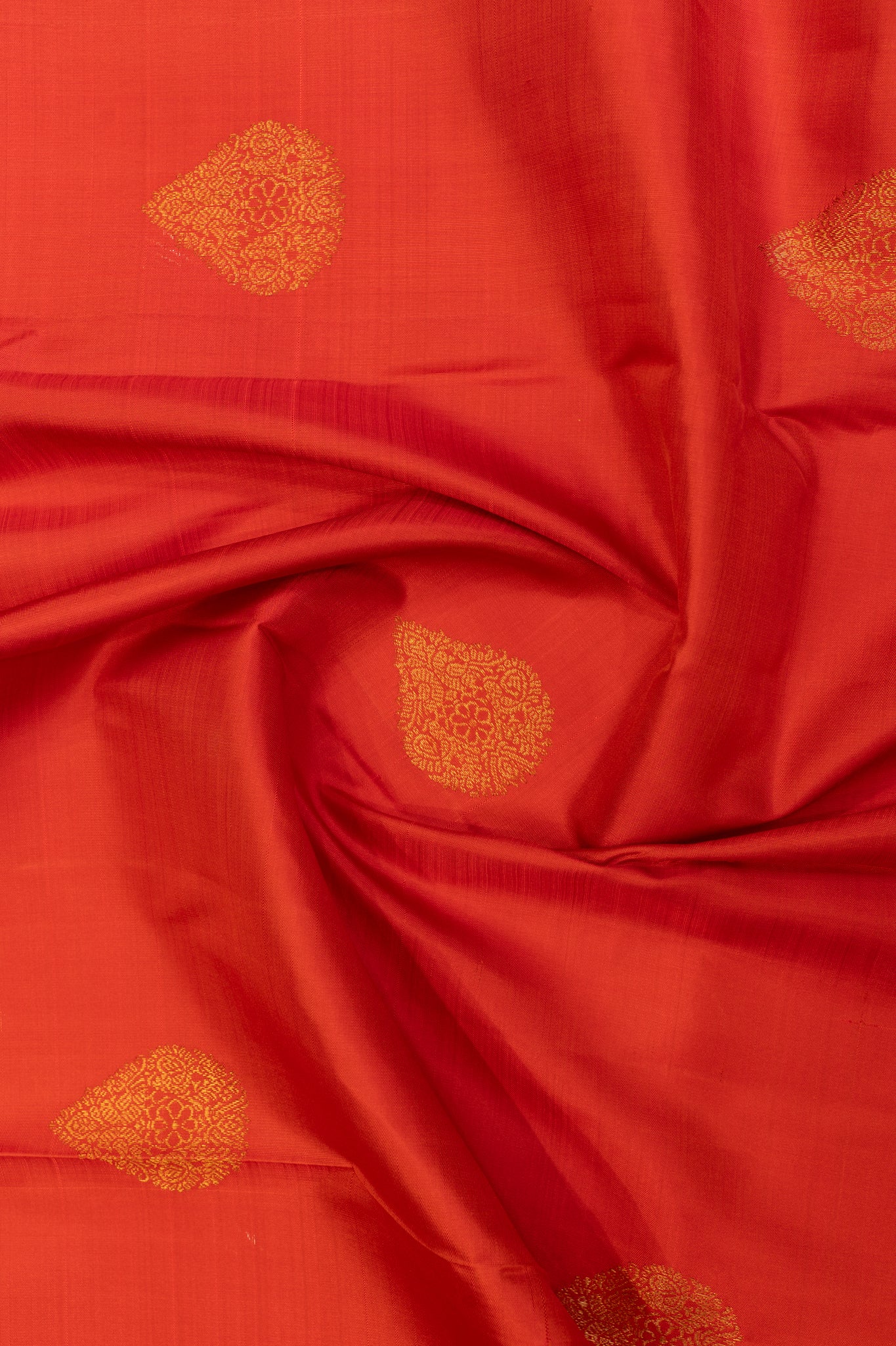 Red traditional pure Kanchipuram silk saree