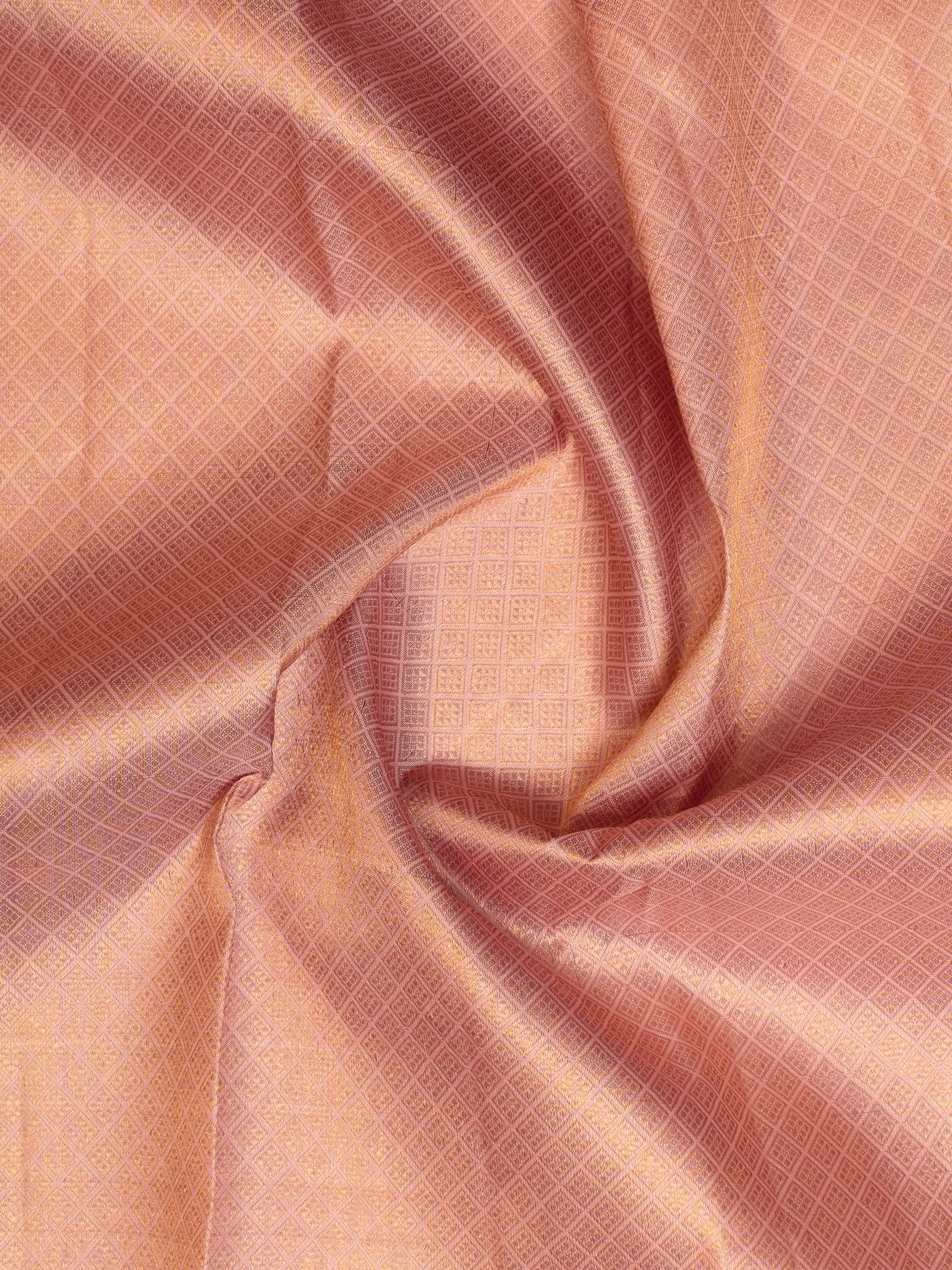 Flamingo Pink Pastel Pure Kanchipuram Silk Saree