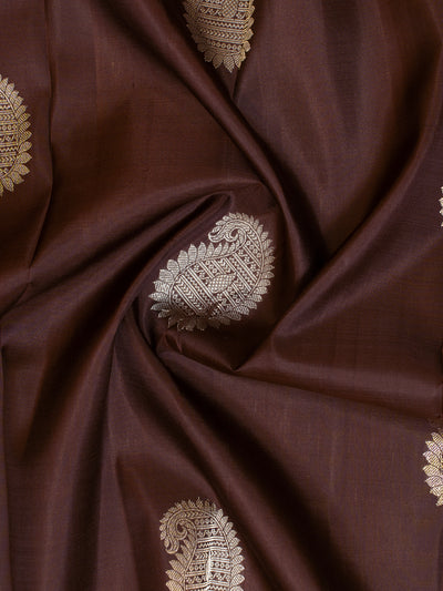 Brown Traditional Pure Kanjivaram Silk Saree