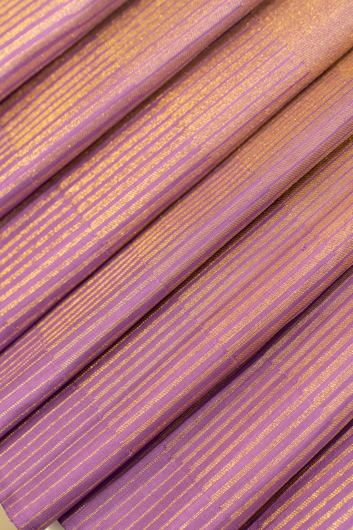 Periwinkle purple 8 Kol pure Kanchipuram silk saree
