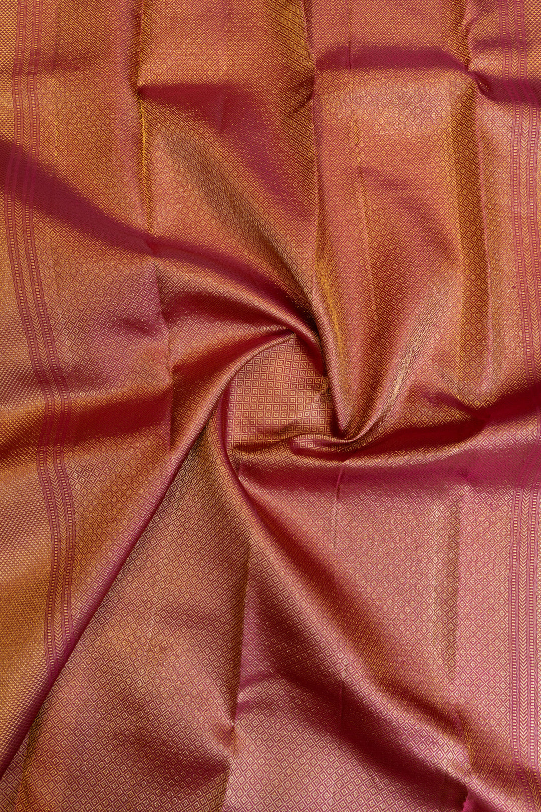 Boysenberry purple brocade pure Kanchipuram silk saree