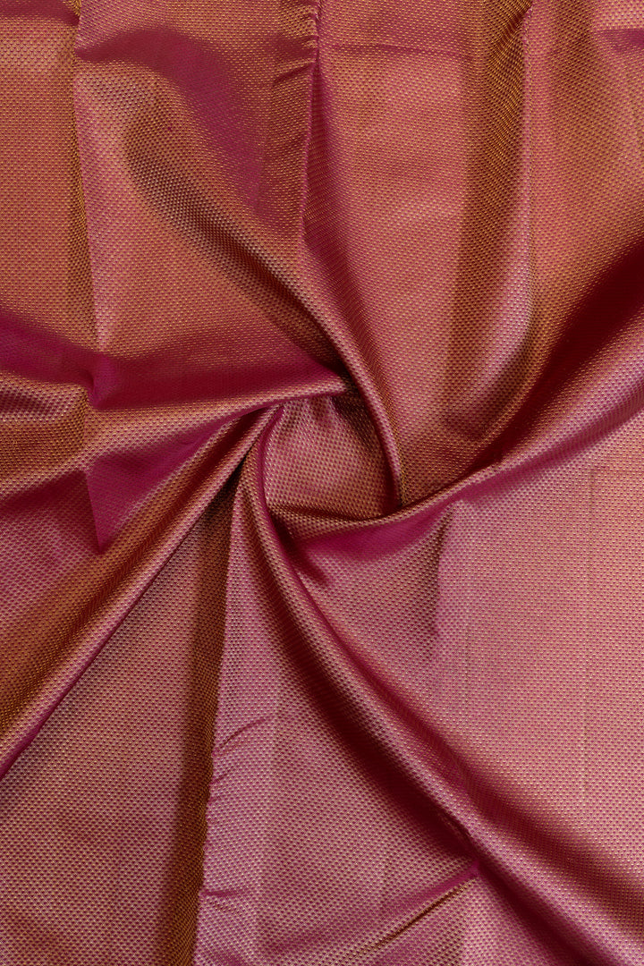 Boysenberry purple brocade pure Kanchipuram silk saree