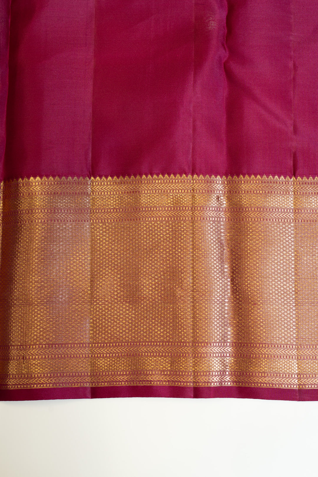 Boysenberry purple brocade pure Kanchipuram silk saree